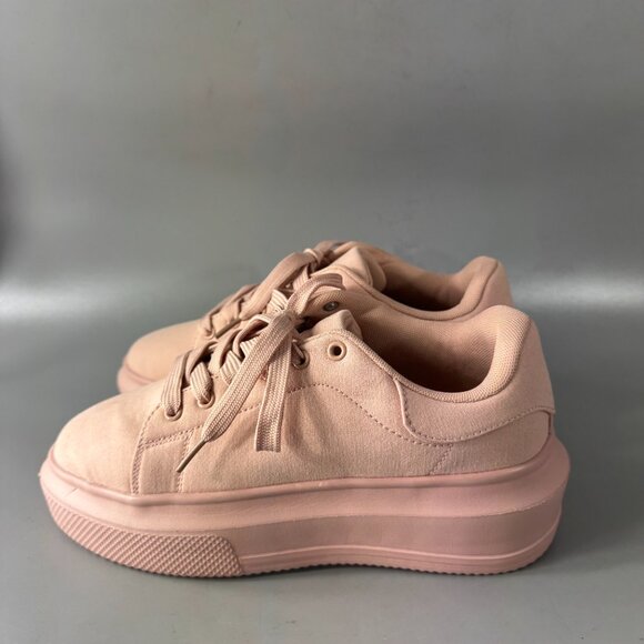 New ASOS Design Pink Platform Sneakers Size 8 - Picture 5 of 14